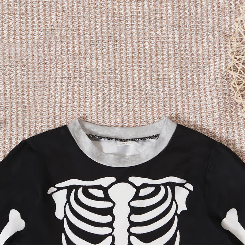 Toddler Skeleton Halloween Long Sleeve Pajama 2-piece Set - image 9