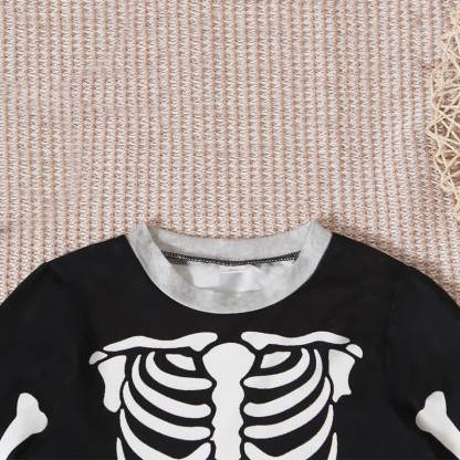 Toddler Skeleton Halloween Long Sleeve Pajama 2-piece Set - image 9