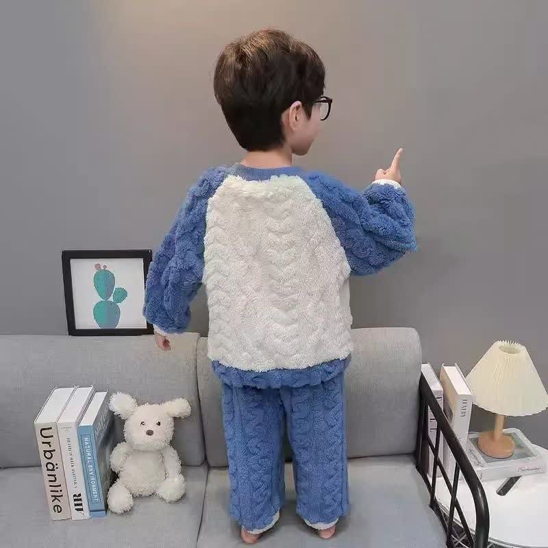 Toddler Puppy Teddy Fleece Winter Pajama 2-piece Set - image 4
