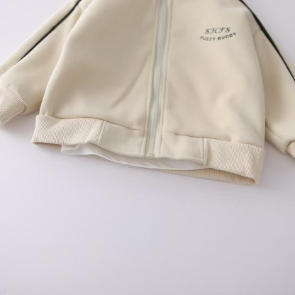 SHFS FUZZY BUDDY Toddler Boy Zip Jacket and Jogger with Bag 3-piece Set - image 7