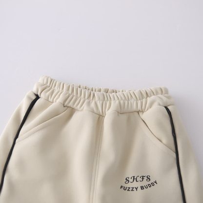 SHFS FUZZY BUDDY Toddler Boy Zip Jacket and Jogger with Bag 3-piece Set - image 9