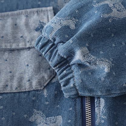 Toddler Baby Horse Denim Jacket and Pants 3-piece Set - image 7