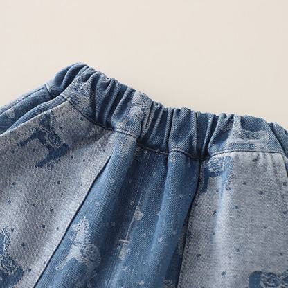 Toddler Baby Horse Denim Jacket and Pants 3-piece Set - image 13