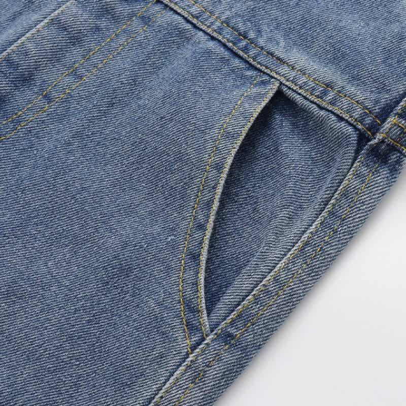 Baby Toddler Bear Pocket Denim Overalls - image 5