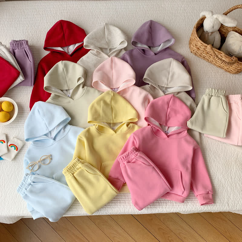 Toddler Girls Pullover Hoodie and Jogger 2-piece Set - image 1