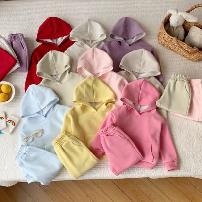 Toddler Girls Pullover Hoodie and Jogger 2-piece Set - image 1