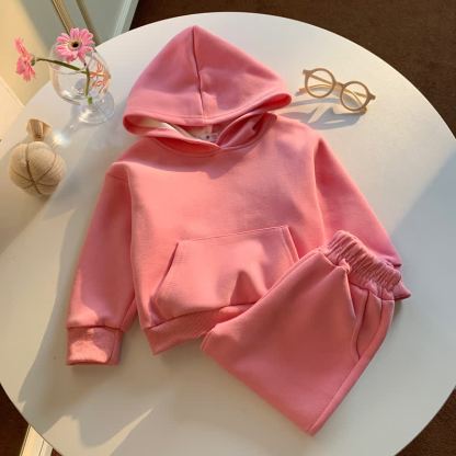 Toddler Girls Pullover Hoodie and Jogger 2-piece Set - Fuchsia - 10-11T - image 7