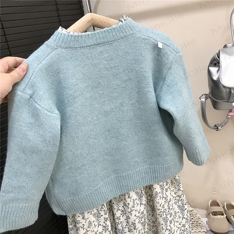 Toddler Girl Vintage Flower Print Dress and Outerwear - image 6