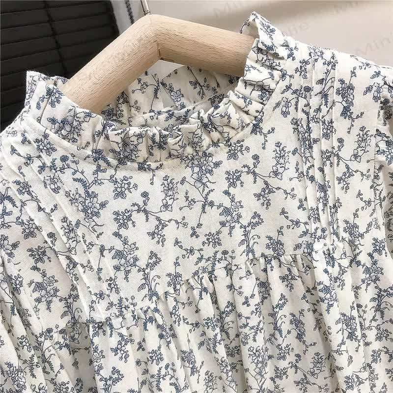 Toddler Girl Vintage Flower Print Dress and Outerwear - image 7