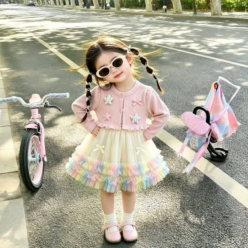 Baby Toddler Knit Tulle Dress - image 3