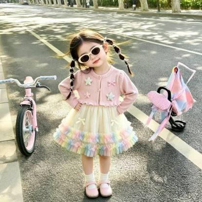 Baby Toddler Knit Tulle Dress - image 3