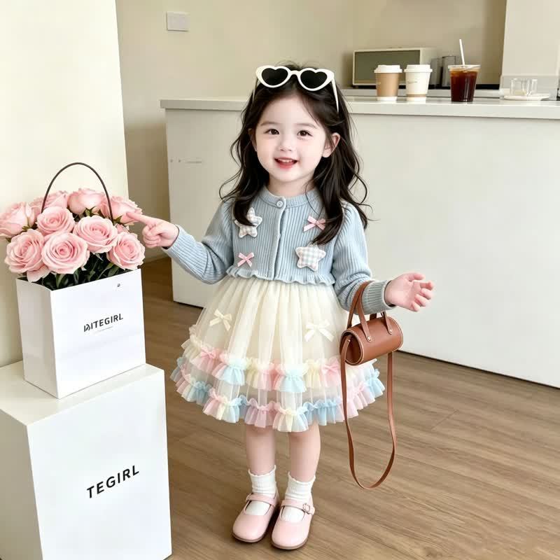 Baby Toddler Knit Tulle Dress - image 5