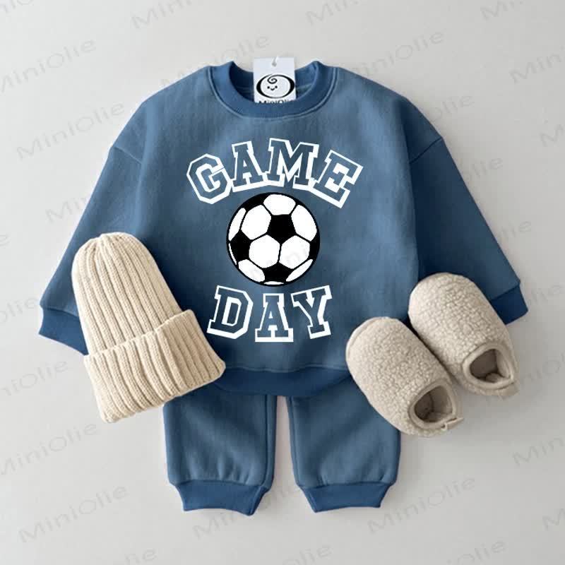 GAME DAY Baby Sweatshirt 2-piece Blue Set - Blue - 2-3T - image 1