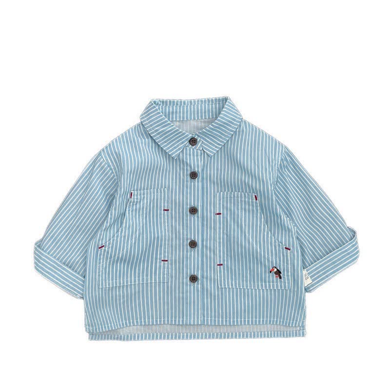 Baby Toddler Puppy Preppy Knit Vest or Striped Shirt - Blue - 3-4T - image 3