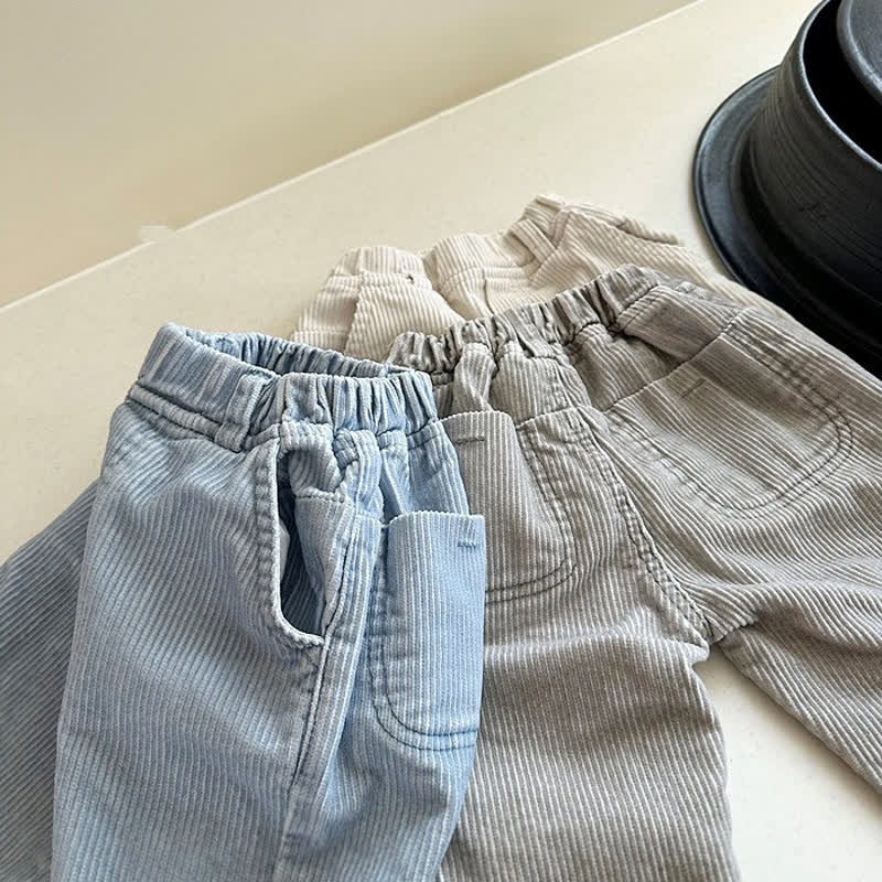 Baby Toddler Boys Solid Color Corduroy Pants - image 1