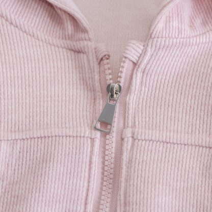 Toddler Girl Pink Bunny Ear Hoodie and Pants 2-piece Set - image 4
