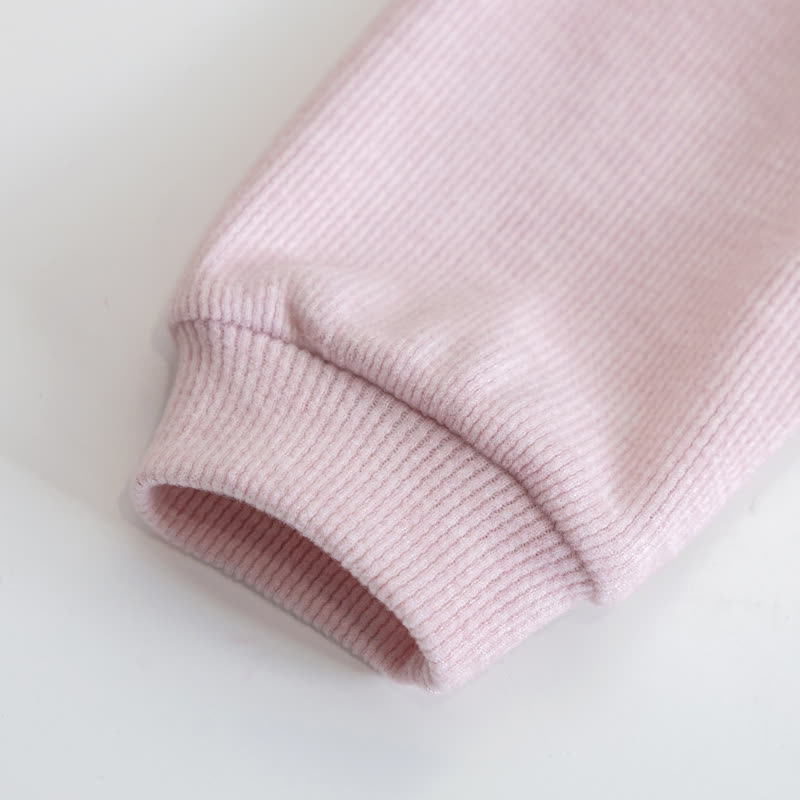 Toddler Girl Pink Bunny Ear Hoodie and Pants 2-piece Set - image 7
