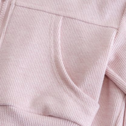 Toddler Girl Pink Bunny Ear Hoodie and Pants 2-piece Set - image 6