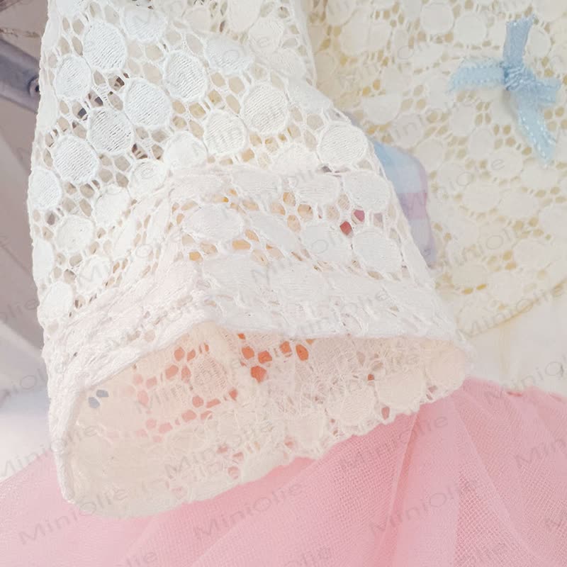 Baby Pink Bow Tulle Dress - image 5