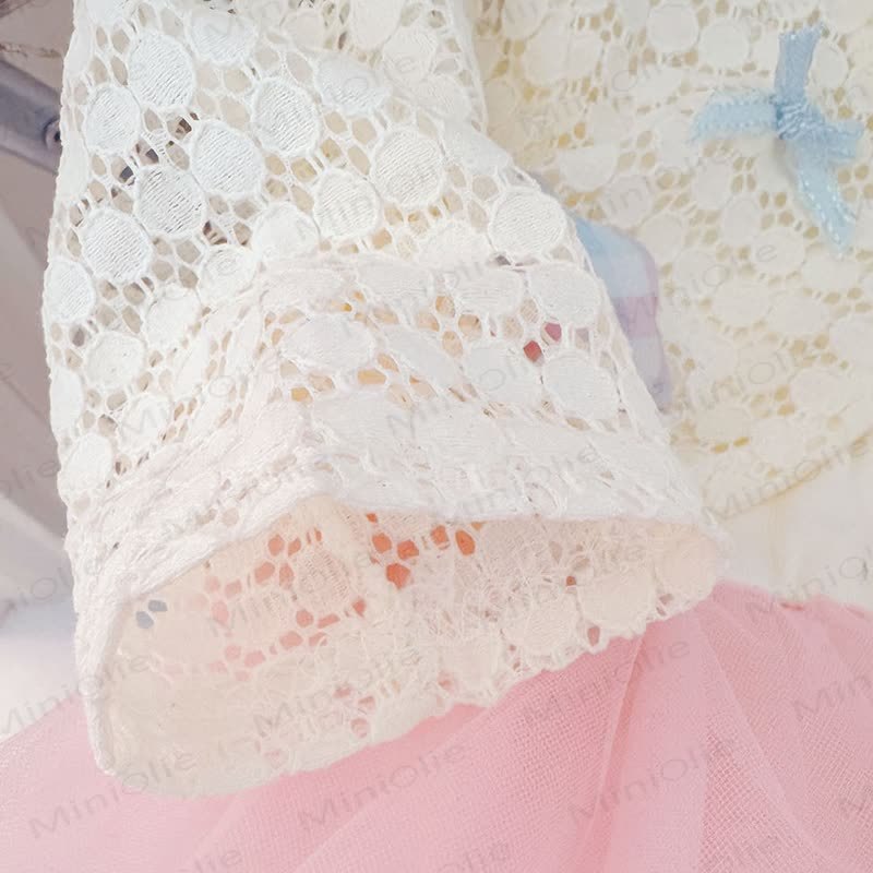 Baby Pink Bow Tulle Dress - image 5