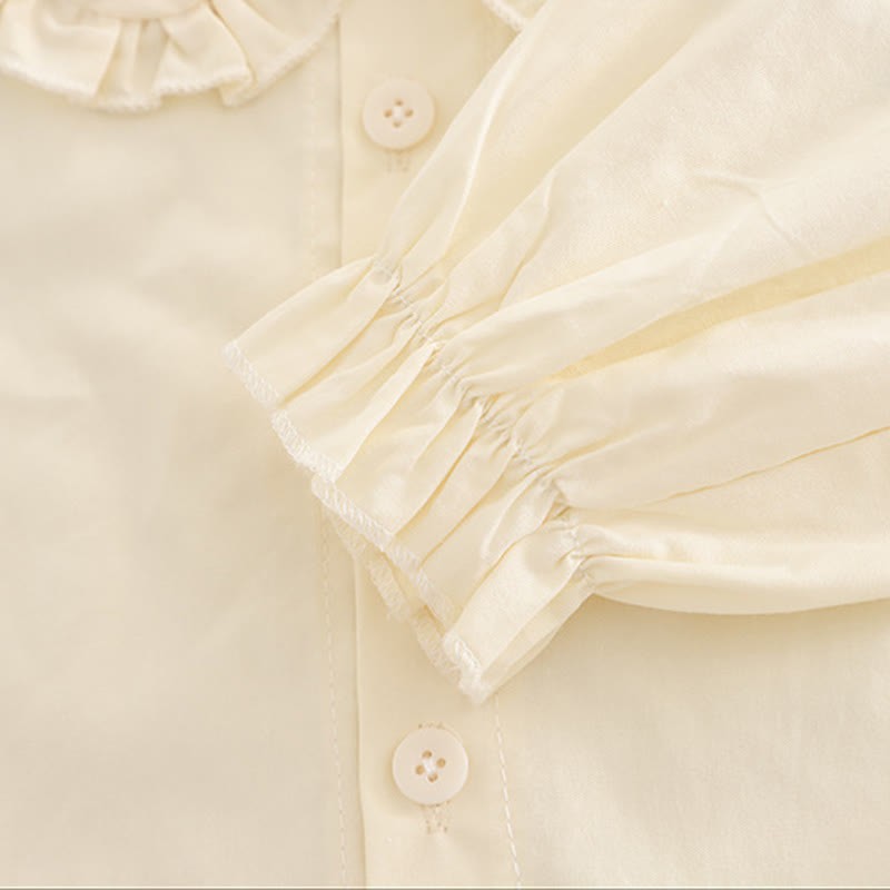 Baby Toddler Girls Carrot Ruffle Collar 3-piece Set - image 12