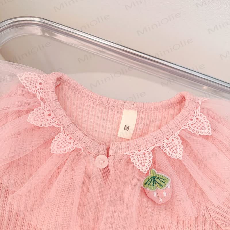 Baby Girl Strawberry Tulle Dress - image 5
