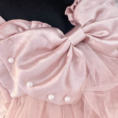 Baby Girl Pearl Bow Tulle Dress - image 7