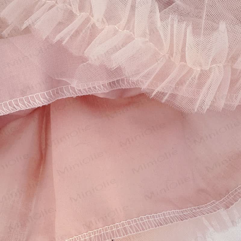 Baby Girl Pearl Bow Tulle Dress - image 8