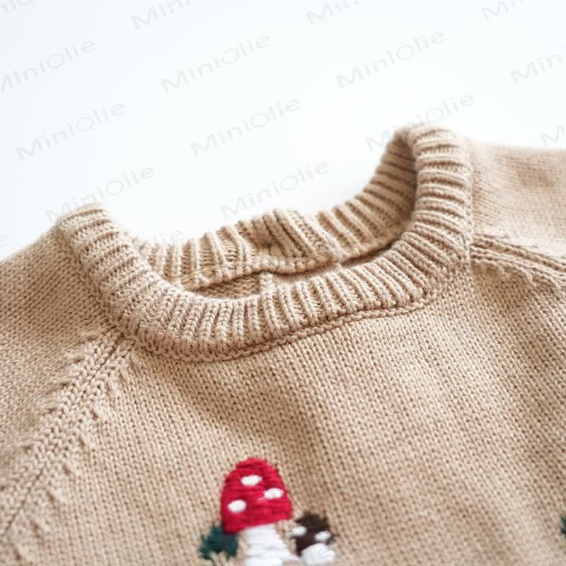 Baby Mushroom Knit Romper - image 5