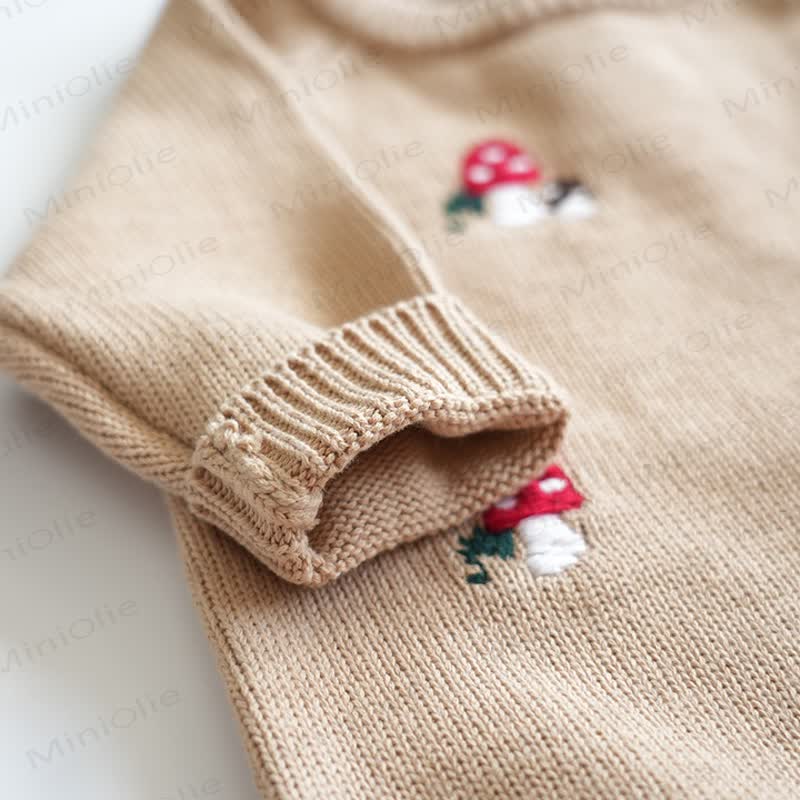 Baby Mushroom Knit Romper - image 8