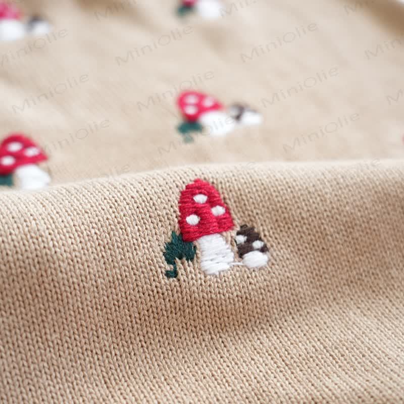 Baby Mushroom Knit Romper - image 9