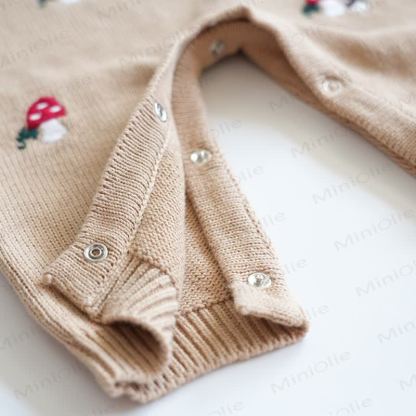 Baby Mushroom Knit Romper - image 11