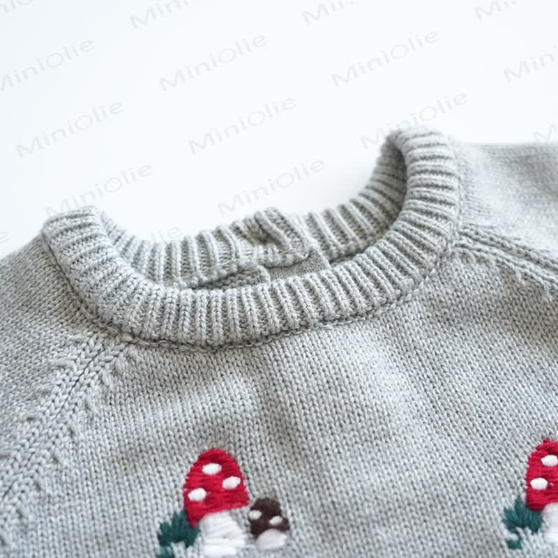 Baby Mushroom Knit Romper - image 12