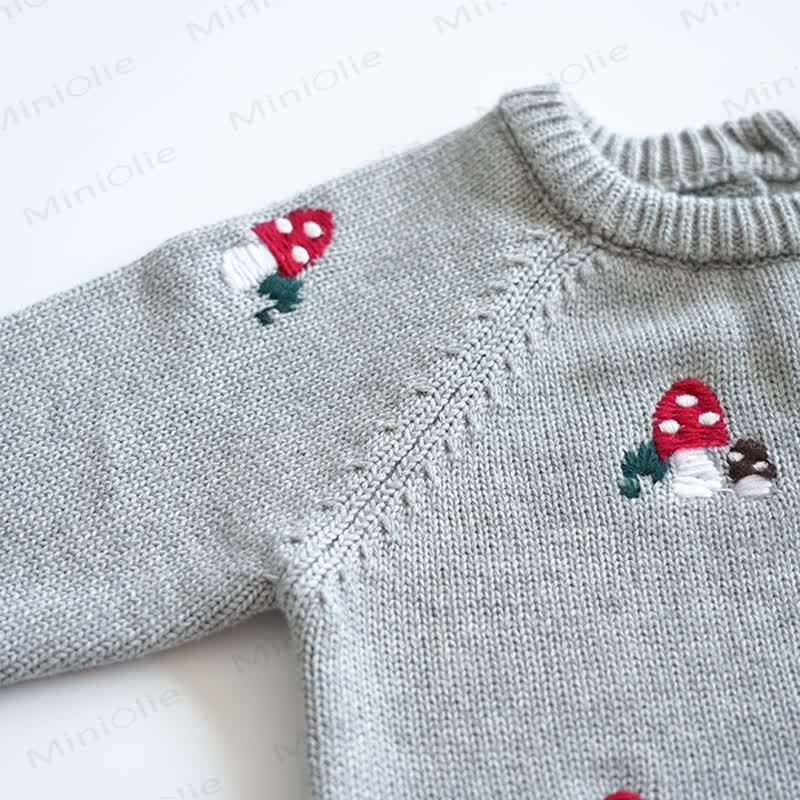 Baby Mushroom Knit Romper - image 14
