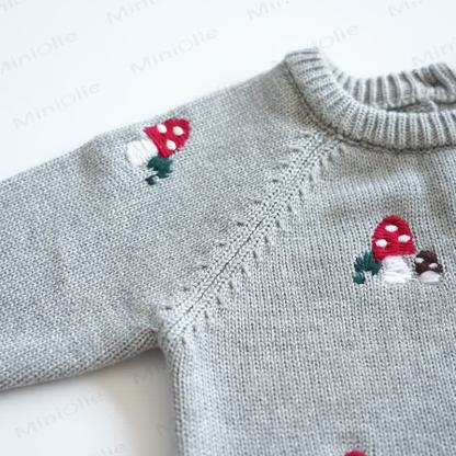 Baby Mushroom Knit Romper - image 14