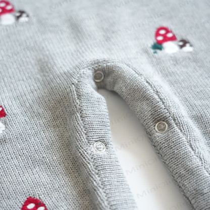 Baby Mushroom Knit Romper - image 16