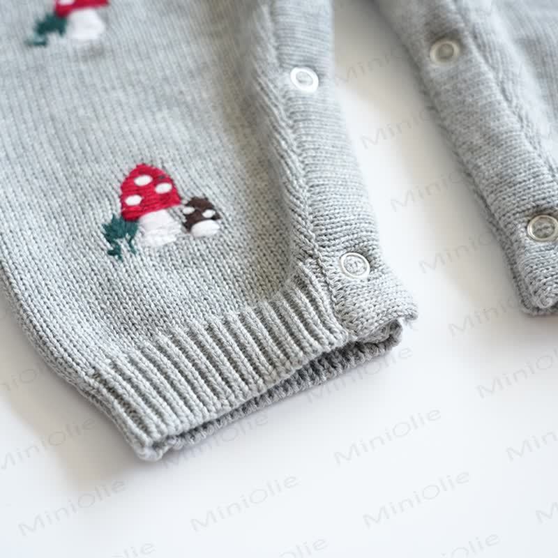 Baby Mushroom Knit Romper - image 17
