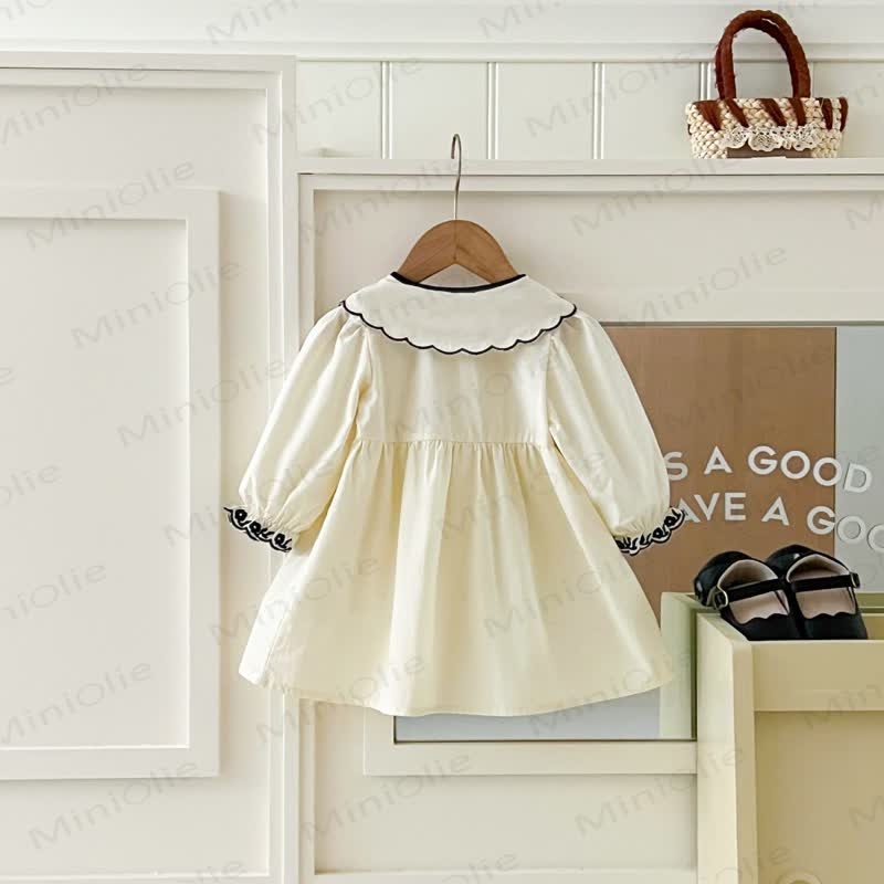 Baby Toddler Bow Long Sleeve Dress - image 2