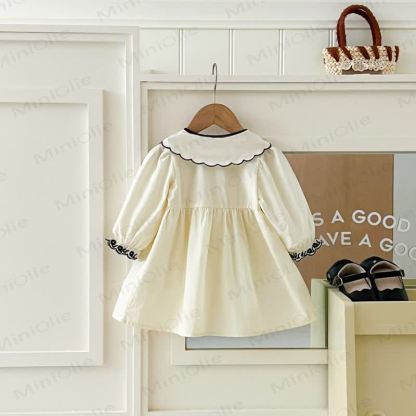 Baby Toddler Bow Long Sleeve Dress - image 2