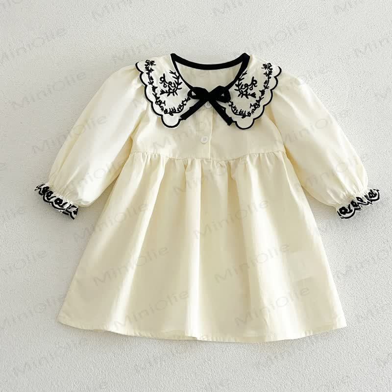 Baby Toddler Bow Long Sleeve Dress - image 6