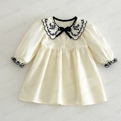 Baby Toddler Bow Long Sleeve Dress - image 6
