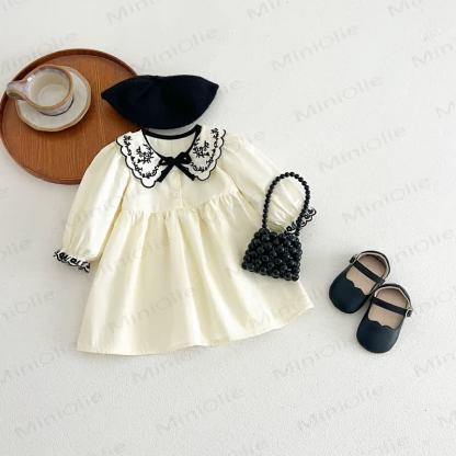 Baby Toddler Bow Long Sleeve Dress - image 4