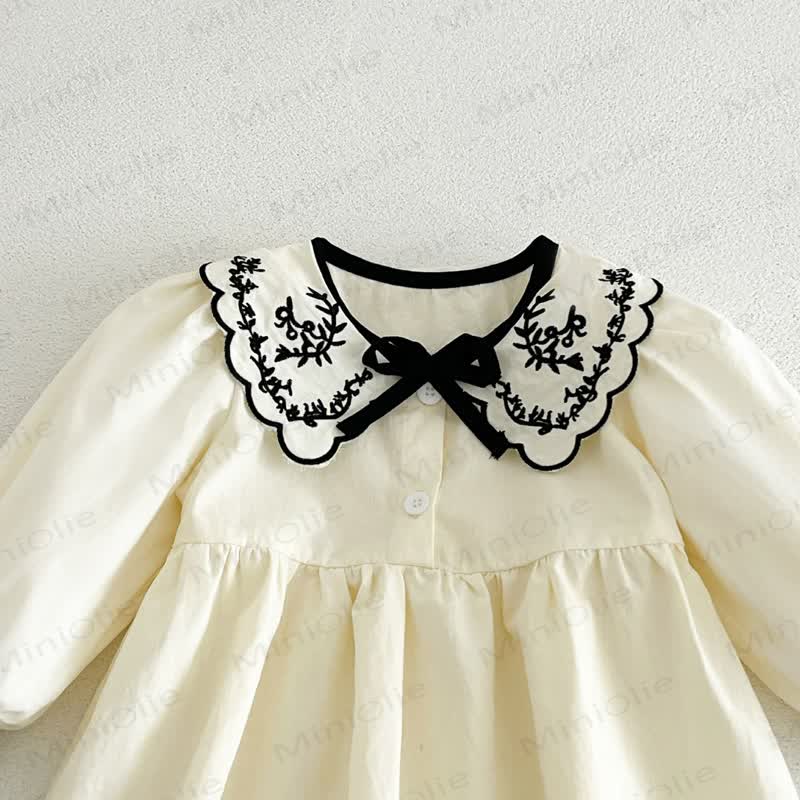 Baby Toddler Bow Long Sleeve Dress - image 7