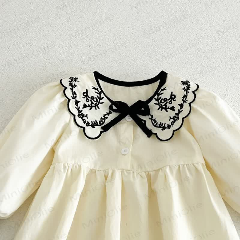 Baby Toddler Bow Long Sleeve Dress - image 7
