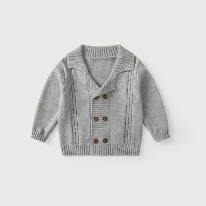 Baby Toddler Boys Shirt and Pants Set or Gentleman Cardigan - Gray - 3-4T - image 4