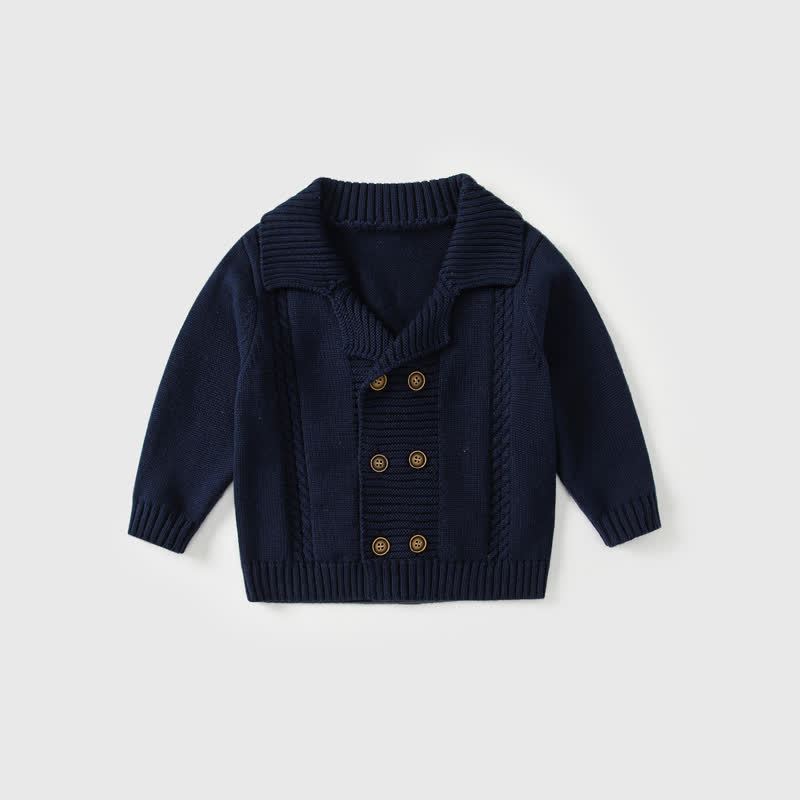 Baby Toddler Boys Shirt and Pants Set or Gentleman Cardigan - Navy - 3-4T - image 6