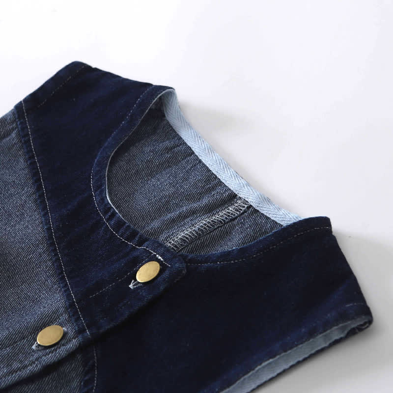 Baby Toddler Goose Shirt and Denim Layered 3-piece Set - image 3
