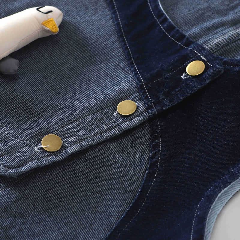 Baby Toddler Goose Shirt and Denim Layered 3-piece Set - image 4