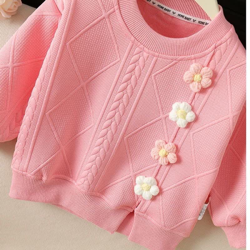 Baby Toddler Girls Floral Knit Top and Pants 2-piece Set - image 5