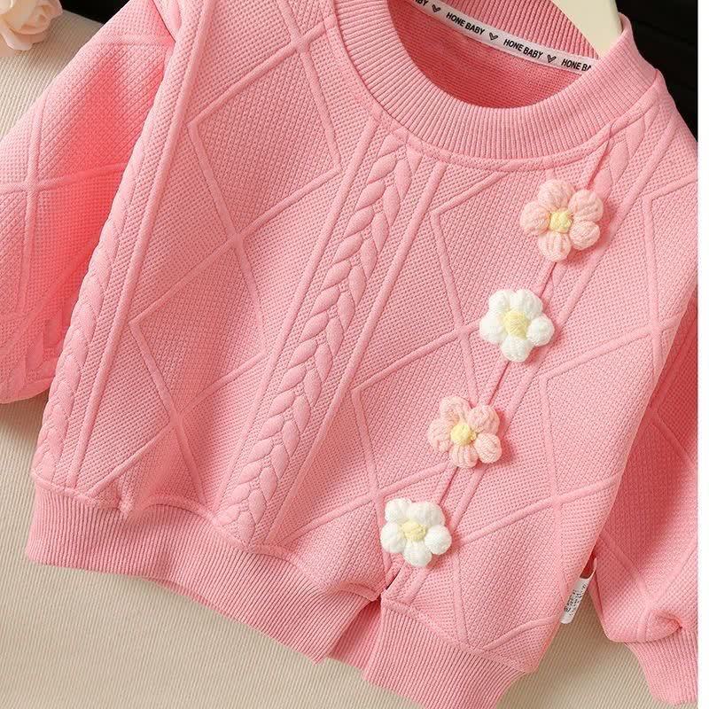 Baby Toddler Girls Floral Knit Top and Pants 2-piece Set - image 5